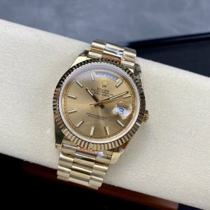 Day Date Rolex Weekly Journal 18K Gold Plated counter weight(Full gold daydate) - Image 6