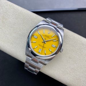 Rolex Oyster Perpetual 41 Turquoise (Yellow dial Oyester) - Image 5