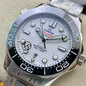 1:1 Superclone-Omega Seamaster Diver 300M Co-Axial Master Chronometer 42mm (White Dial Seamaster) - Image 3
