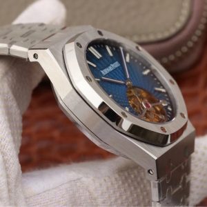 Audemars Piguet Royal Oak (TOURBILLON EXTRA-THIN) 1:1 Superclone(Blue tourbillon AP) - Image 4