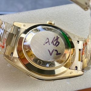 Day Date Rolex Weekly Journal 18K Gold Plated counter weight(Full gold daydate) - Image 9