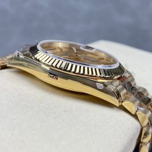 Day Date Rolex Weekly Journal 18K Gold Plated counter weight(Full gold daydate) - Image 7