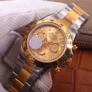 ROLEX OYSTER COSMOGRAPH SWISS TWO TONE GOLD WATCH - Image 3
