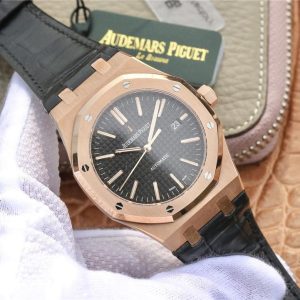 1:1 Super Clone Audemars Piguet RO 15400 (Rose gold black dial AP) - Image 3