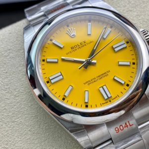 Rolex Oyster Perpetual 41 Turquoise (Yellow dial Oyester) - Image 3