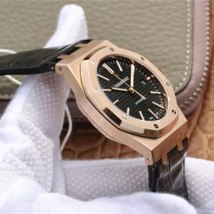 1:1 Super Clone Audemars Piguet RO 15400 (Rose gold black dial AP) - Image 4