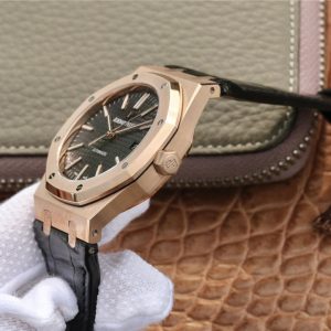 1:1 Super Clone Audemars Piguet RO 15400 (Rose gold black dial AP) - Image 5