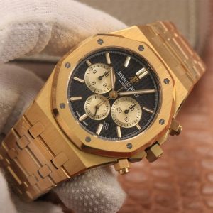 Audemars Piguet Royal Oak Chronograph 18K Gold on 904L Steel - 1:1 Sup - Image 4