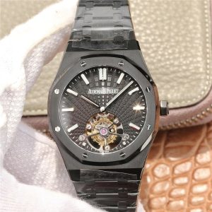 Audemars Piguet Royal Oak (TOURBILLON EXTRA-THIN) 1:1 Superclone(Black tourbillon AP)